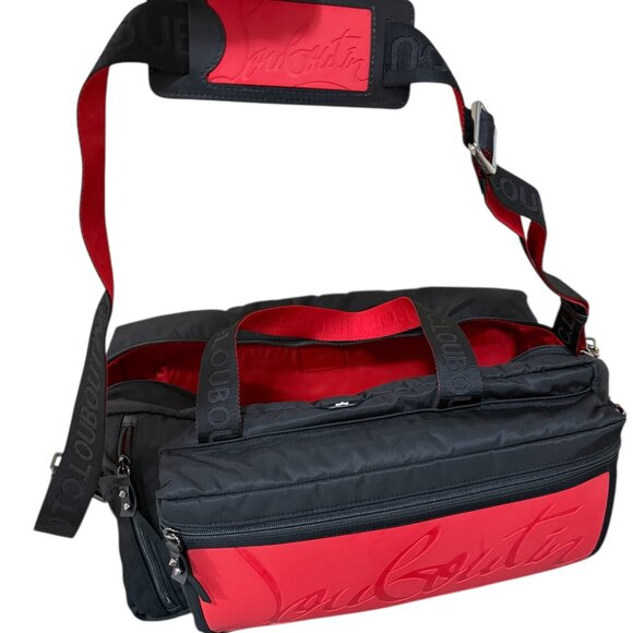 Christian Louboutin LOUBIDEAL SPORT BAG duffle BAG sneaker sole LARGE - Picture 3 of 15